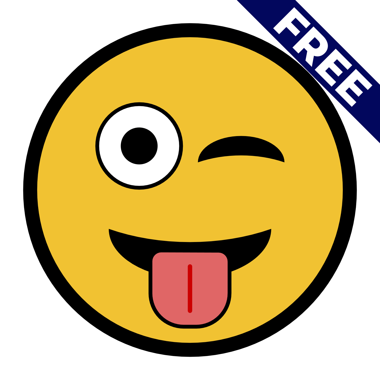 Face picture labeled Free