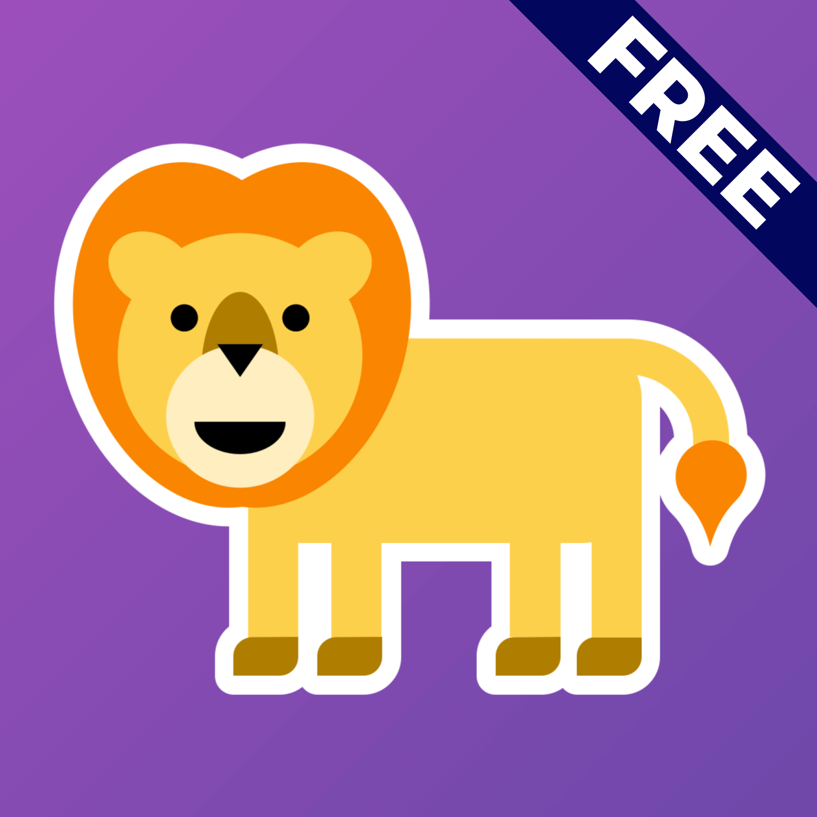 Lion picture labeled Free