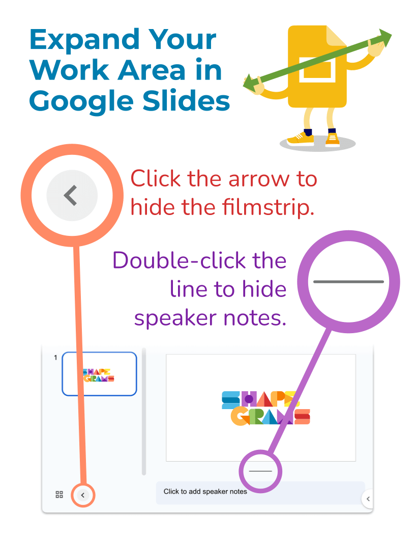 Expand Your Work Area in Google Slides Poster