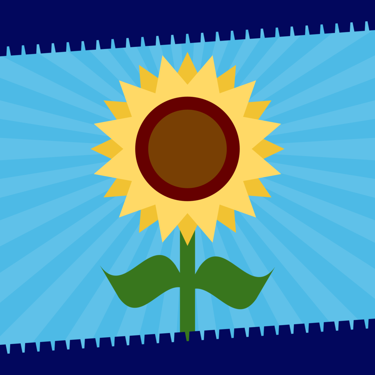 Drawing of a sunflower