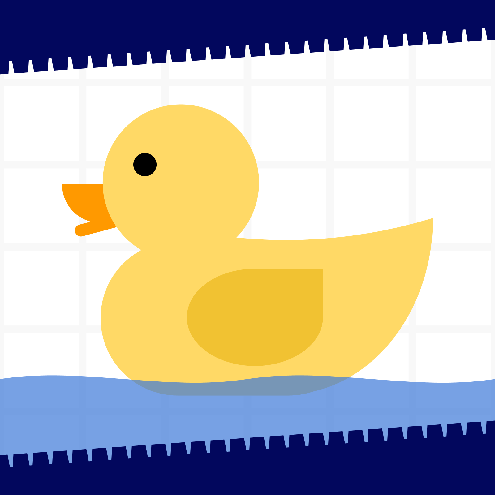 Drawing of a rubber duck
