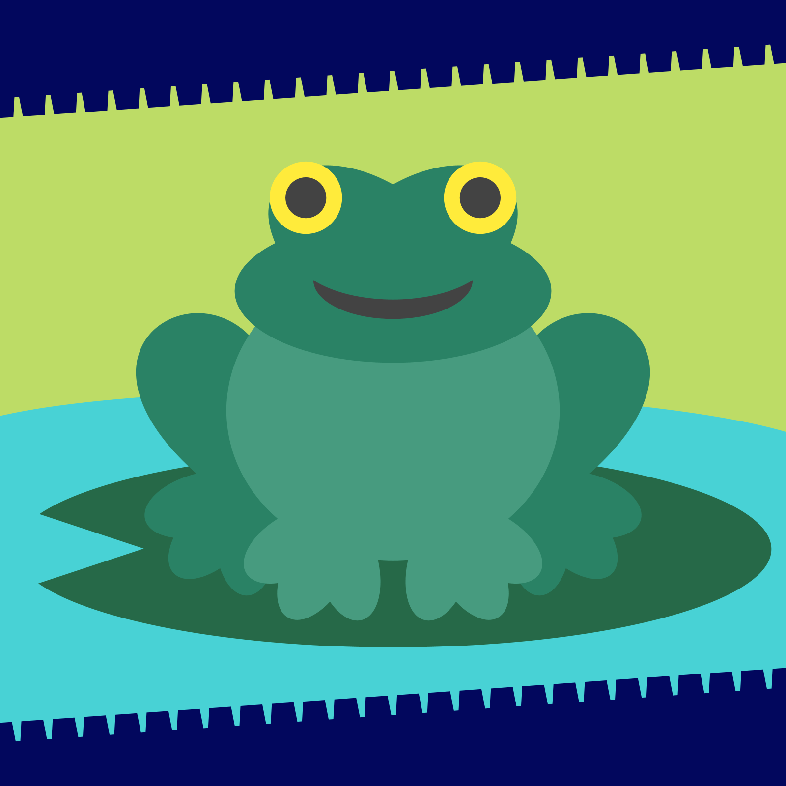 Drawing of a frog