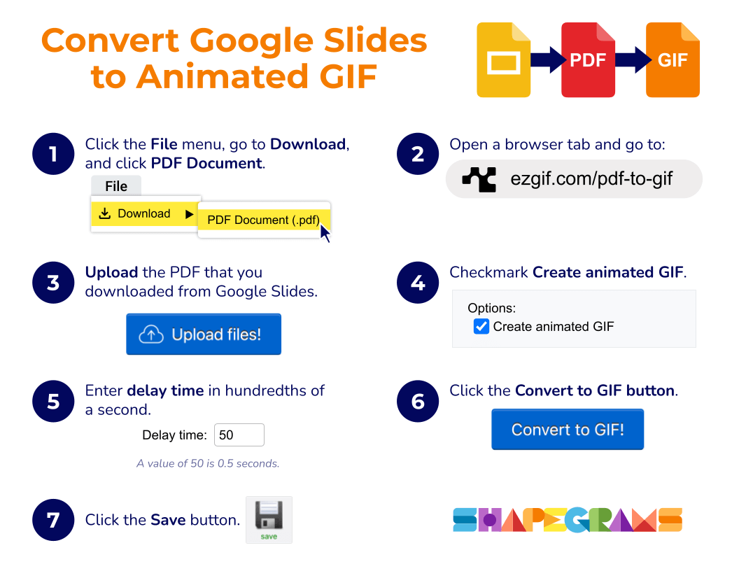 Convert Google Slides to Animated GIF Poster