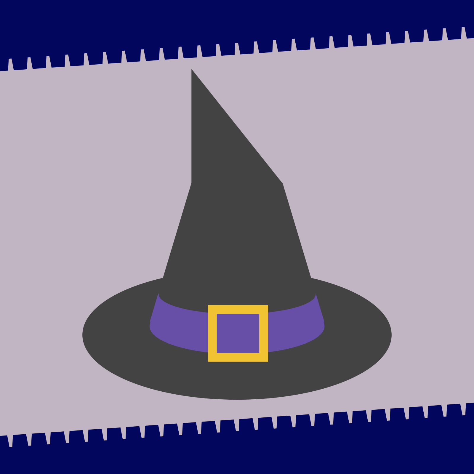 Black witch's hat