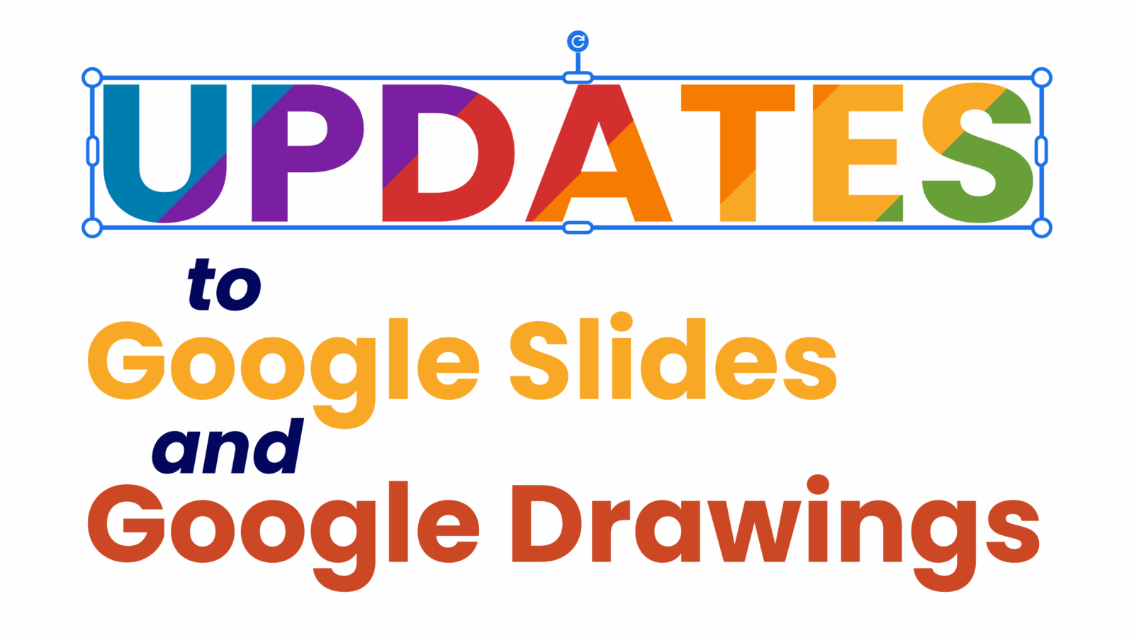 Updates to Google Slides and Google Drawings